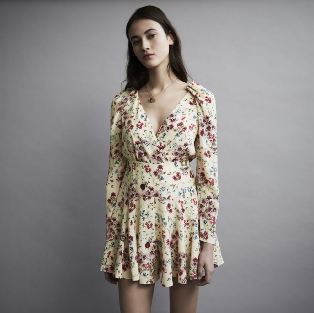 NWOT Maje silk romper